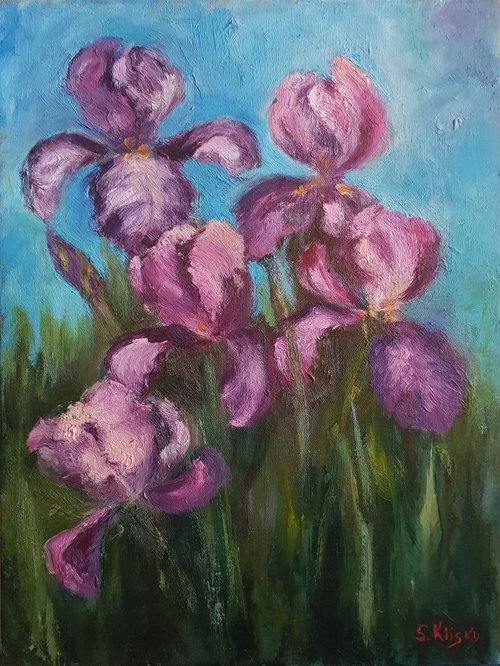 Irises by Svetlana Grishkovec-Kiisky