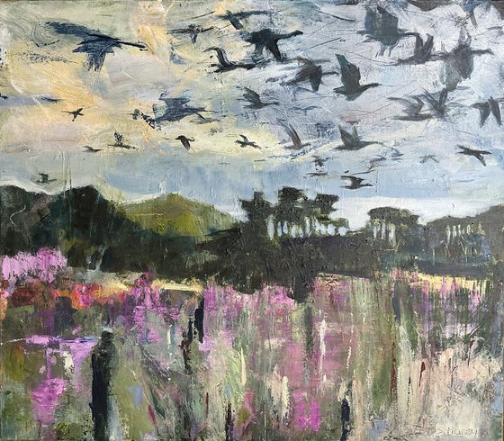Geese over Alnmouth
