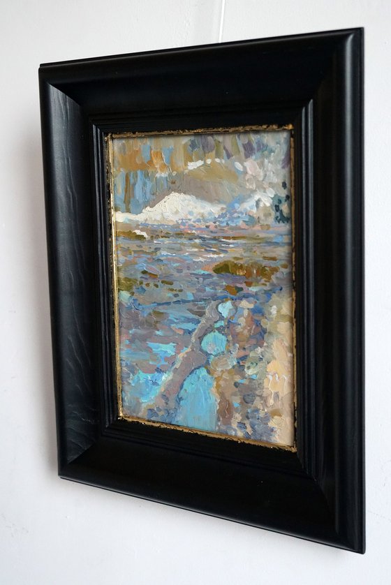 The last snow. Puddles. Pereslavl-Zalessky