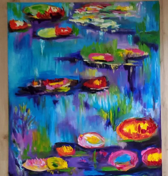 Water Lilies, garden in bloom