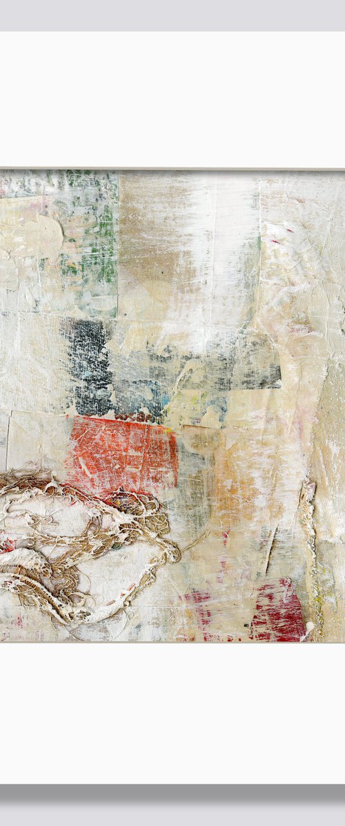 Connective Dance 17 - Highly Textured Abstract Collage Painting by Kathy Morton Stanion by Kathy Morton Stanion