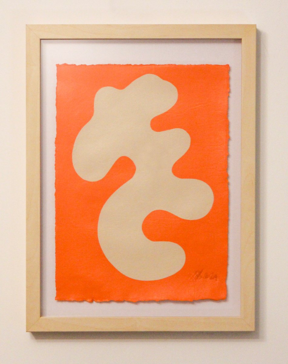 Abstract Acrylic Painting By Shadia Sabagh, 12 X 16", Stillness Iii, Original Artwork