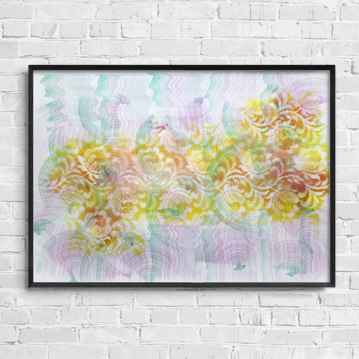 Abstract Acrylic Painting By Anatoliy Menkiv, 33 X 24, Dialogue That Didn