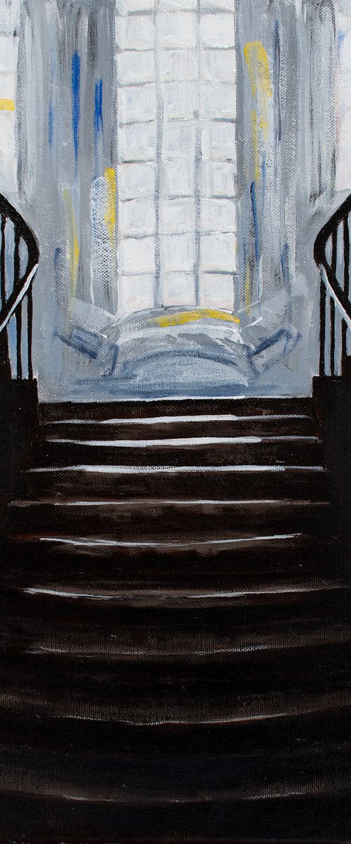 Light on stairs V by David Foster