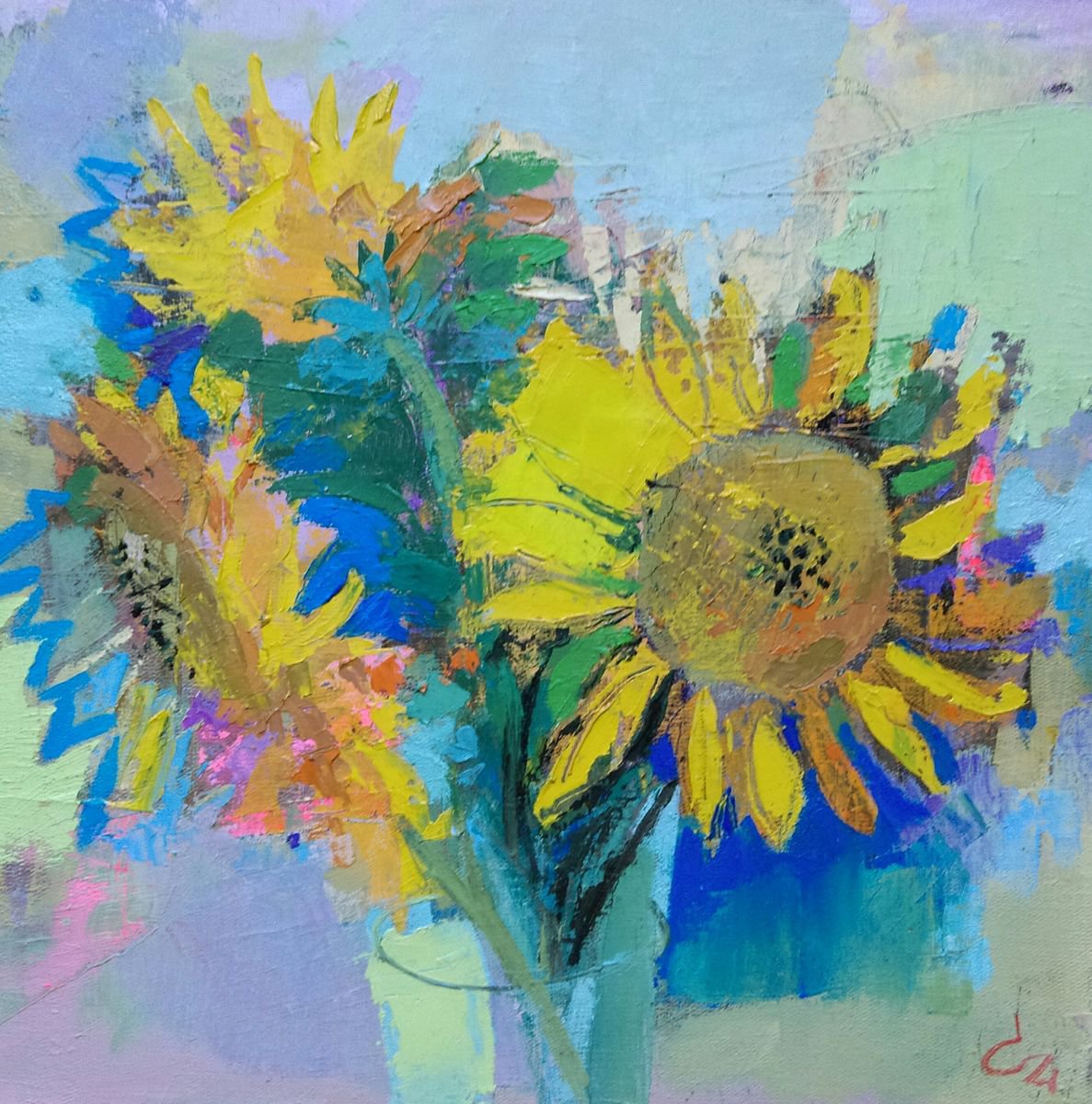 Sun flowers by Victoria Cozmolici
