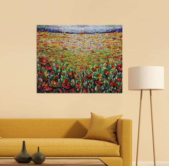 Fiery Poppies Field