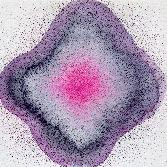 Violet watercolor flower