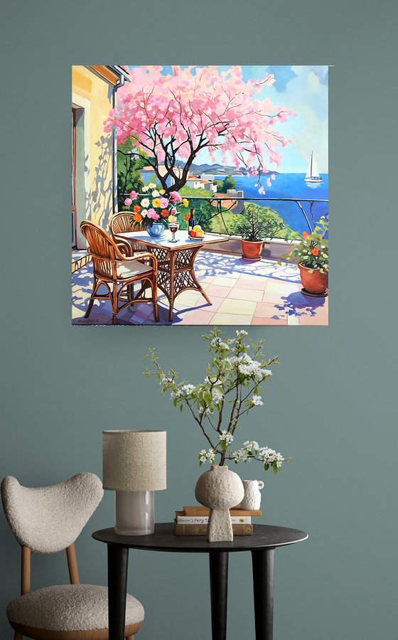 Mediterranean Terrace in Bloom