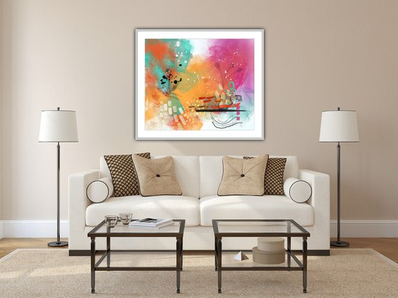 Jardin lacustre - Abstract artwork - Limited edition of 3