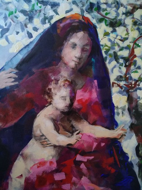 Madonna and child 7 by Marina Del Pozo