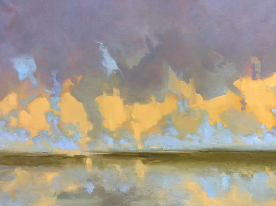Orange clouds