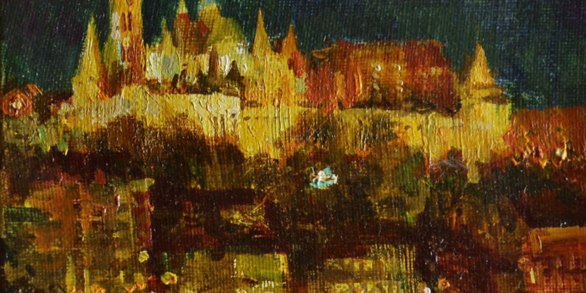 Art of the Day: "City landsacpe of Budapest, 2014" by Andriy Naboka