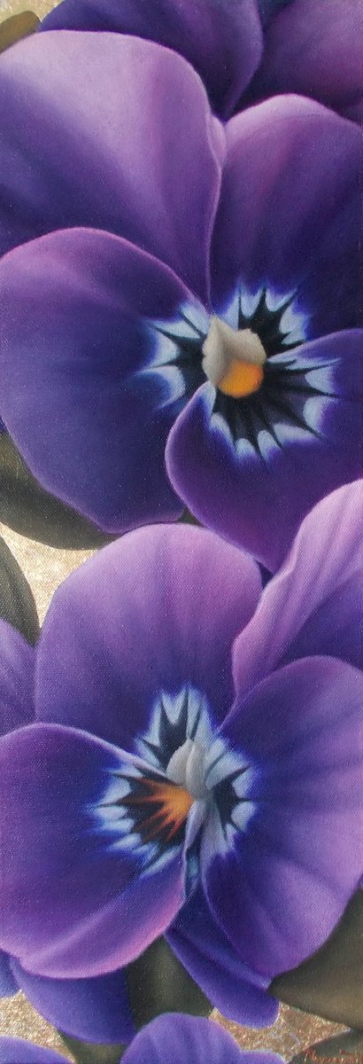  - Dance - ?, purple viola painting by Tatyana Mironova