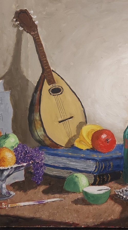 still life with mandolin by Colin Ross Jack