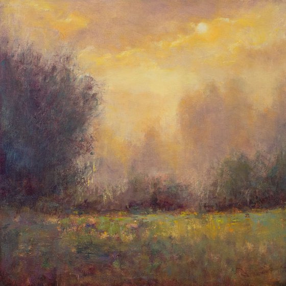 Misty Sunset Plein Air