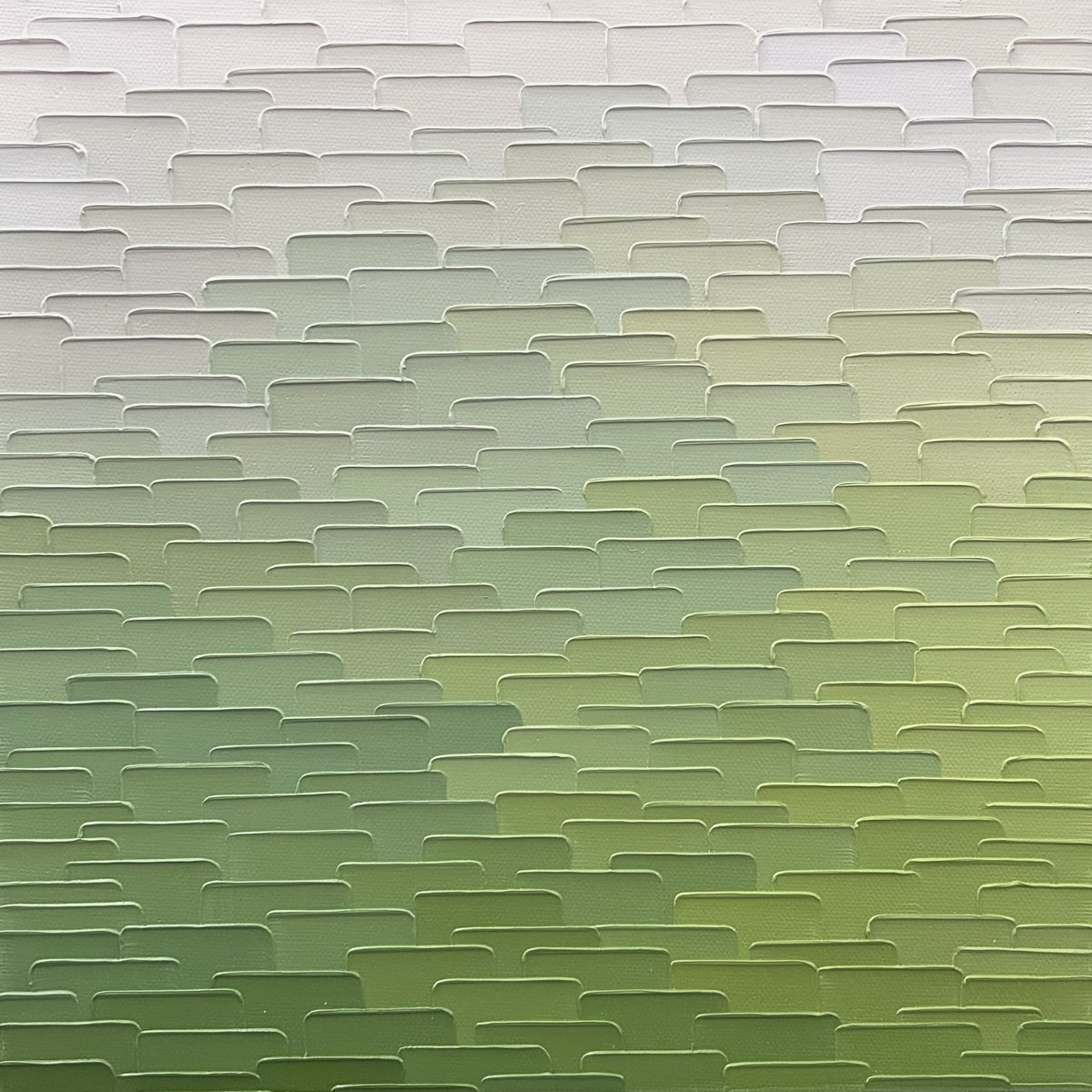 Organic Landscape Oil Painting By Meredith B. Studios, 12 X 12", Whispering Meadow, Original Artwork