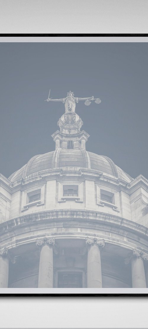 Old Bailey in Grey- London Art by Deborah Pendell