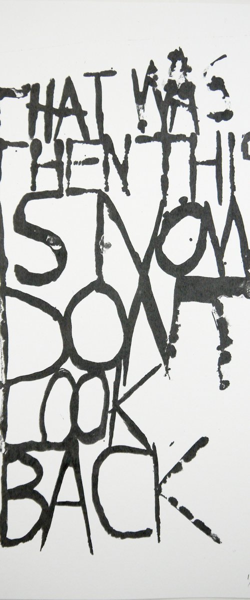 Don't Look Back (screenprint) by Niki Hare