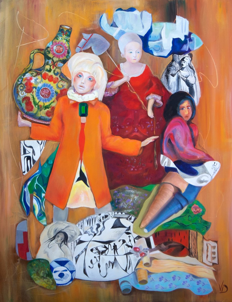 Oil Painting , Women By Dina Volkova, 30 X 40, Artwork For Sale On Artfinder