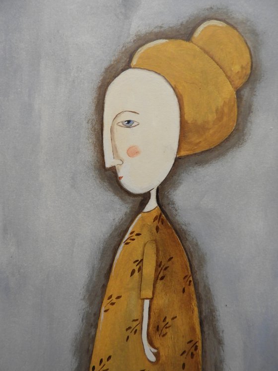 Woman in profile