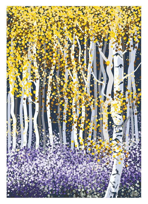 Silver Birches, A1 by Richard Impey
