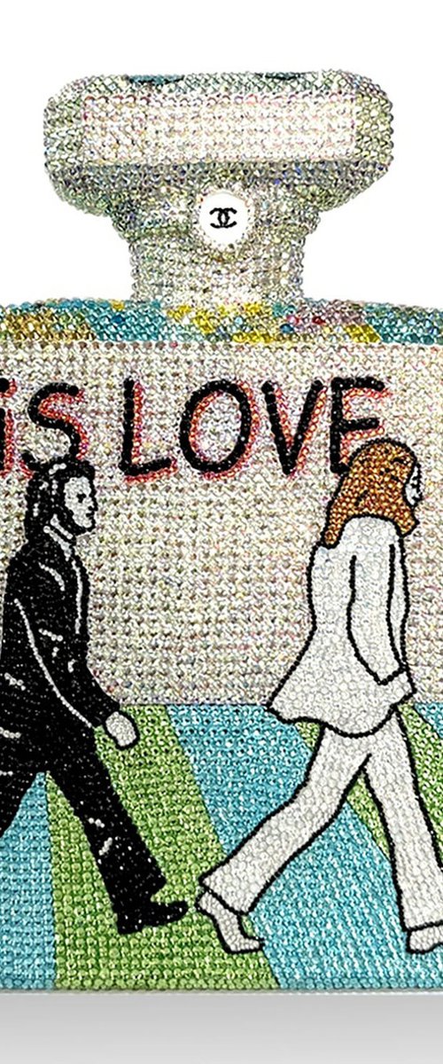 Chanel is Love - Swarovski Sculpture by Gardani Art