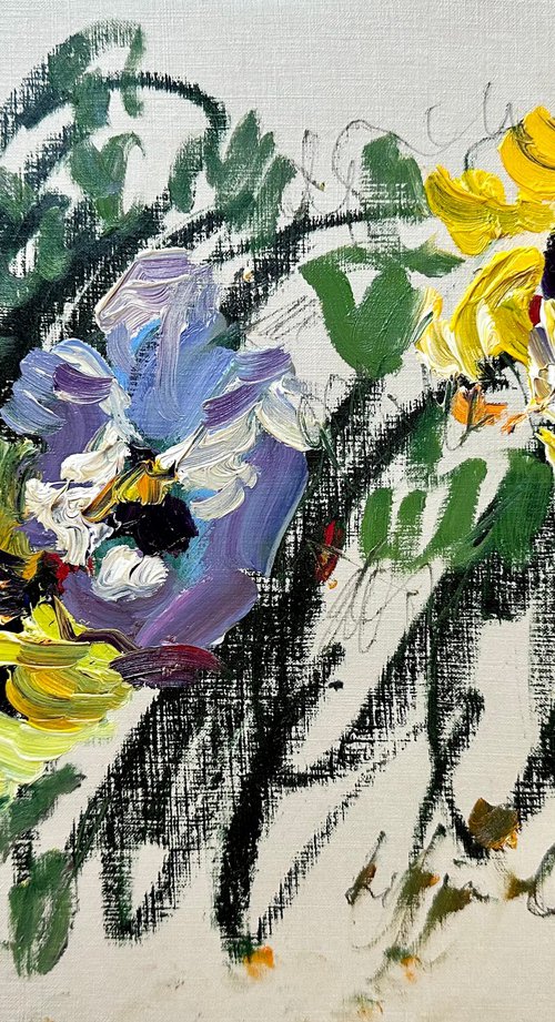 Pansies 1 by Lilia Orlova-Holmes