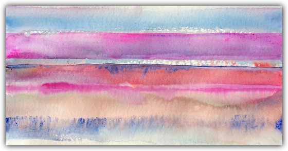 Ahrenshoop Dreaming II - Landscape Seascape Watercolor