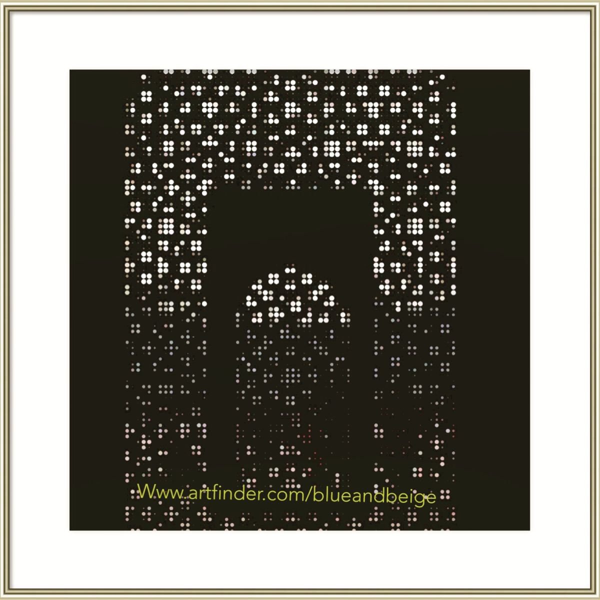 Geometric Cityscapes Photograph By Shabs Beigh, 20 X 20", The Peeping Window, Original Artwork