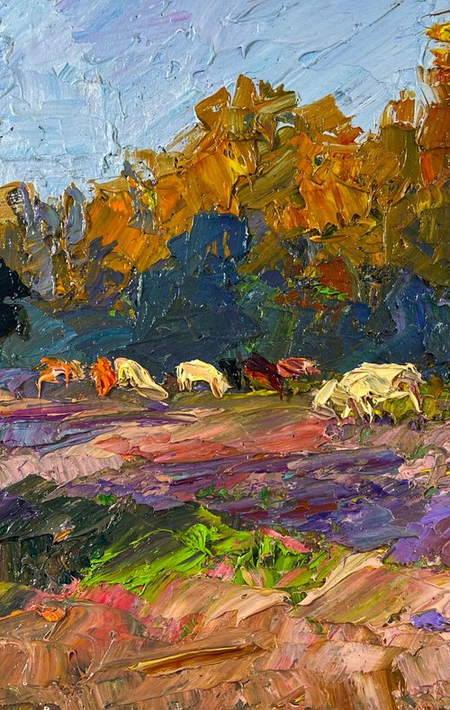 Cows on the Pasture by Boris Serdyuk