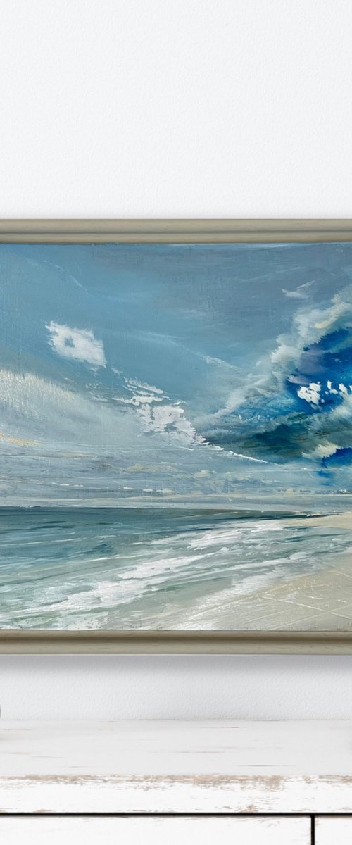 Clouds Prussian Blue by Jane Skingley