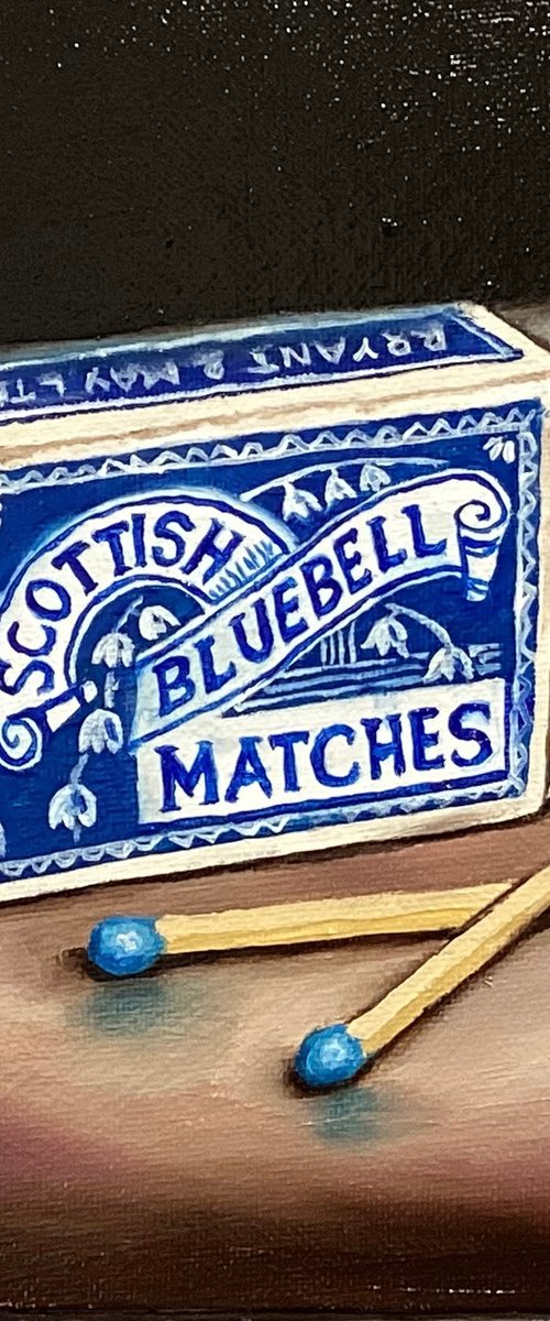 Vintage Matches still life by Jane Palmer Art