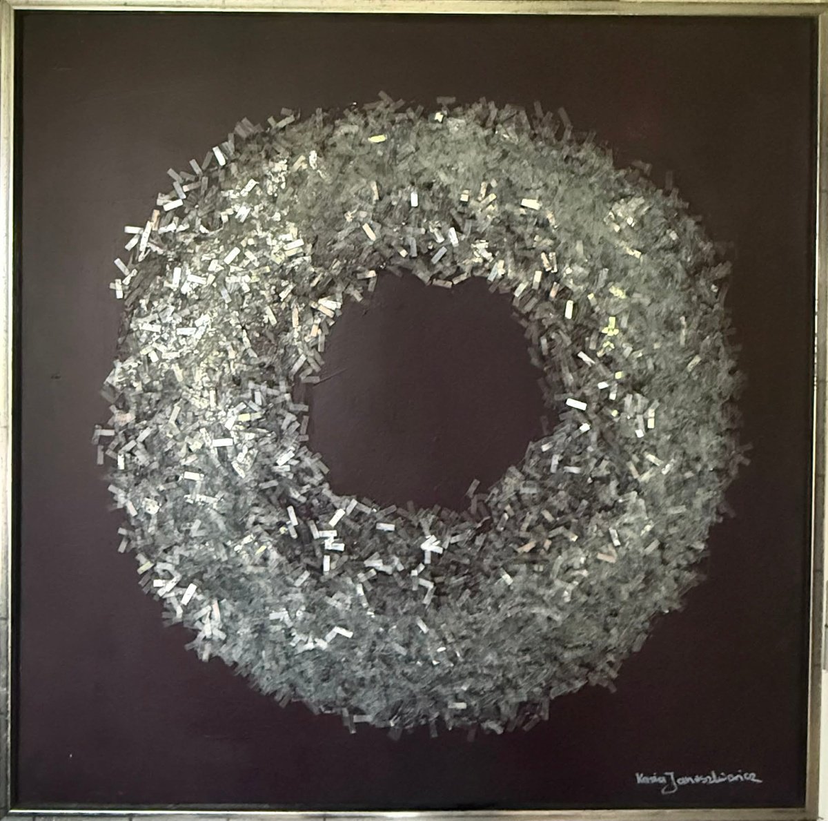 Geometric Painting , The Entropy V - One Of The Series By Kasia Januszkiewicz, 35 X 35, Artwork For Sale On Artfinder