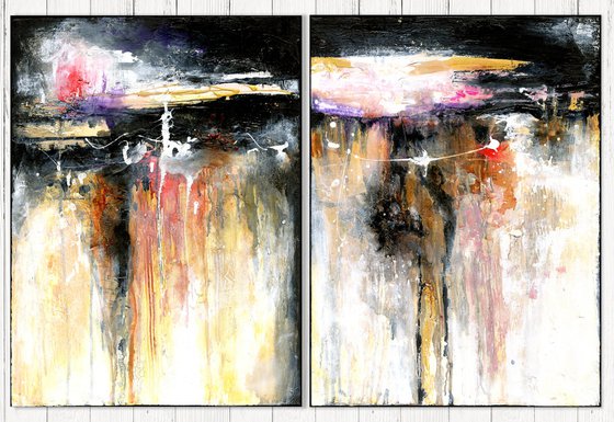 Ancient Ballad - diptych - 2 paintings