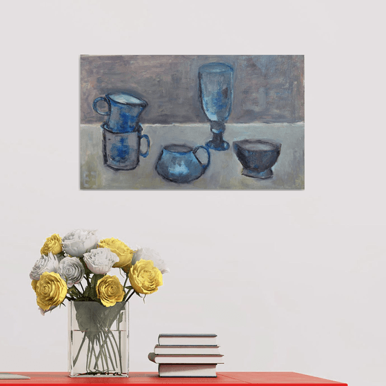 Sketch of the blue cups