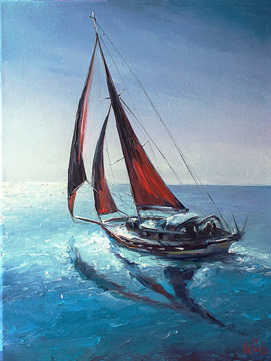 Red Sails by Bozhena Fuchs