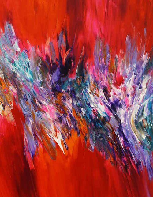 Red Energy Abstraction  L 1 by Peter Nottrott