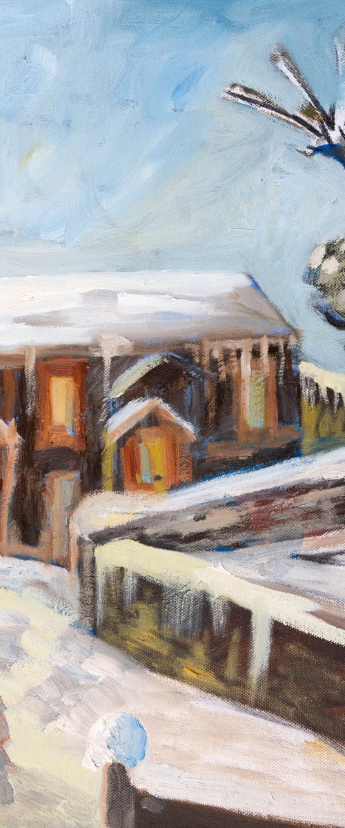 Winter Home in the Snow by Elizabeth Anne Fox