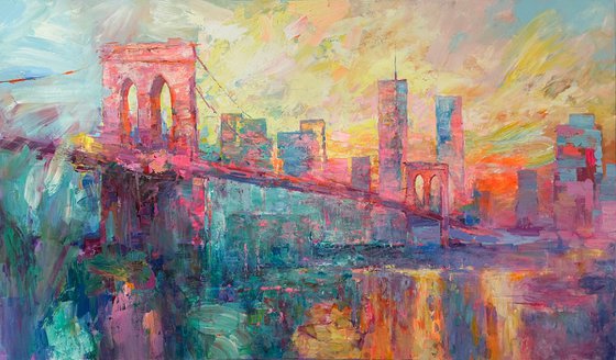 Bridge at Dusk, New York