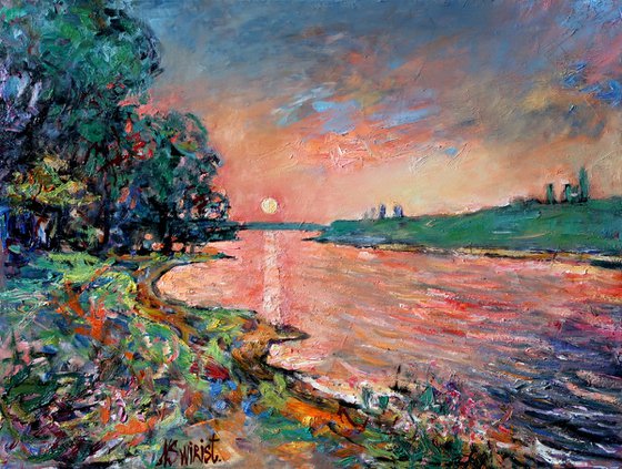 Sunset on the River