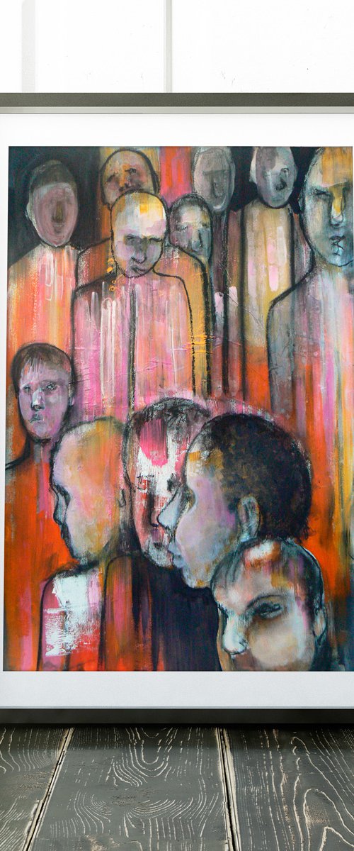 Study of a crowd #20 by Carolynne Coulson