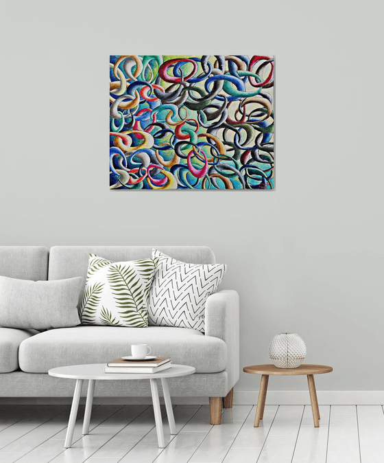 Cadena de favores . Chain of favors.