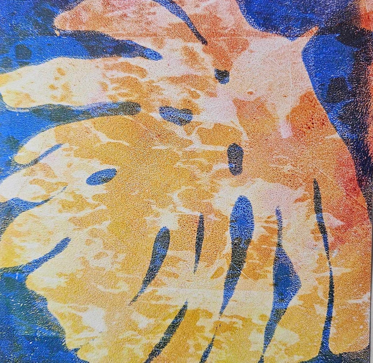 Impressionistic Botanical Limited Edition Print By Jay Seabrook, 11 X 11, Monstera 5, Original Artwork