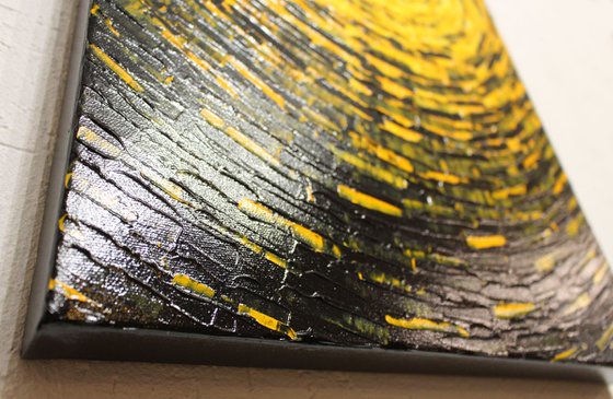 Fragmented yellow burst