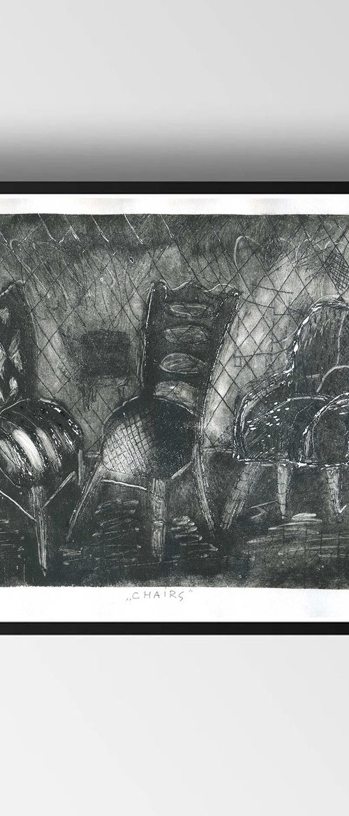 Сhairs (Etchings / Dry-point) by V. Lishko