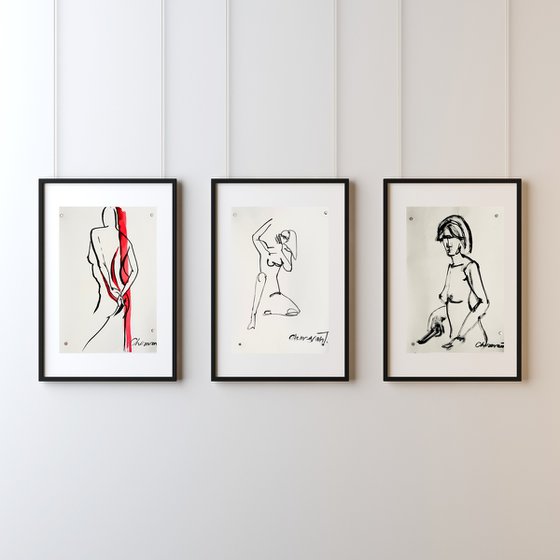 Triptych "Pulse of the Line"