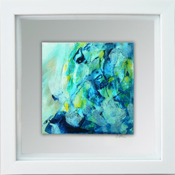 Framed ready to hang original abstract - Wave