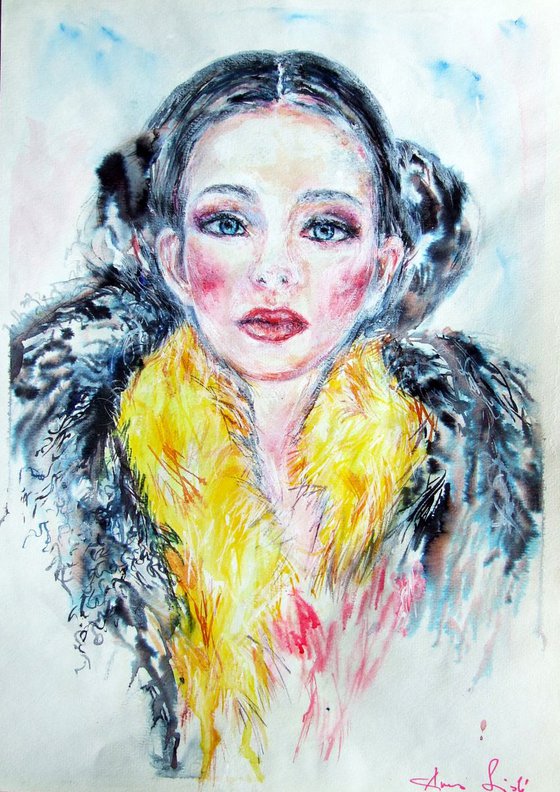 Woman in fur