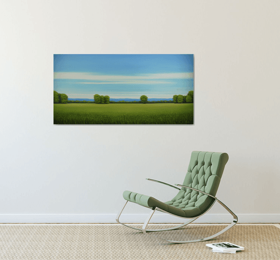 Summer Field - Blue Sky