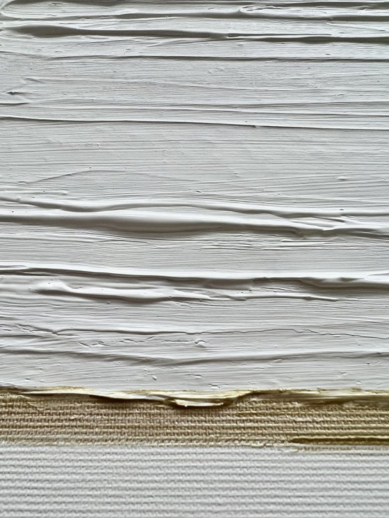 White abstraction.  Golden lines on white.